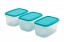 Set of containers for freezing "Frost" 3/0,5 L, turquoise
